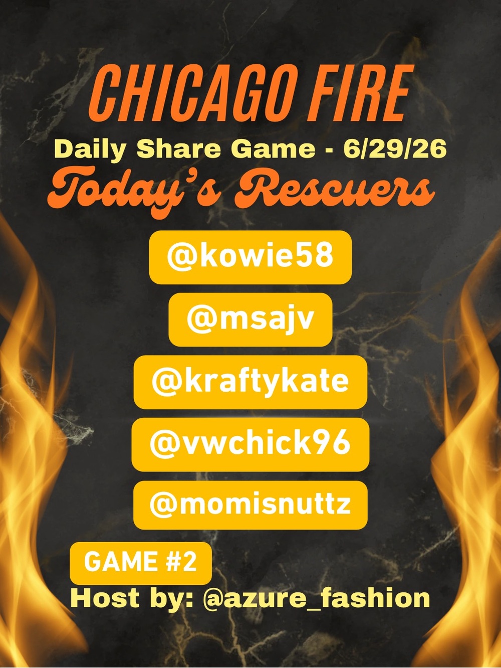 WELCOME TO CHICAGO FIRE! MONDAY’S RESCUERS ARE UP! LETS GET THIS PARTY STARTED!